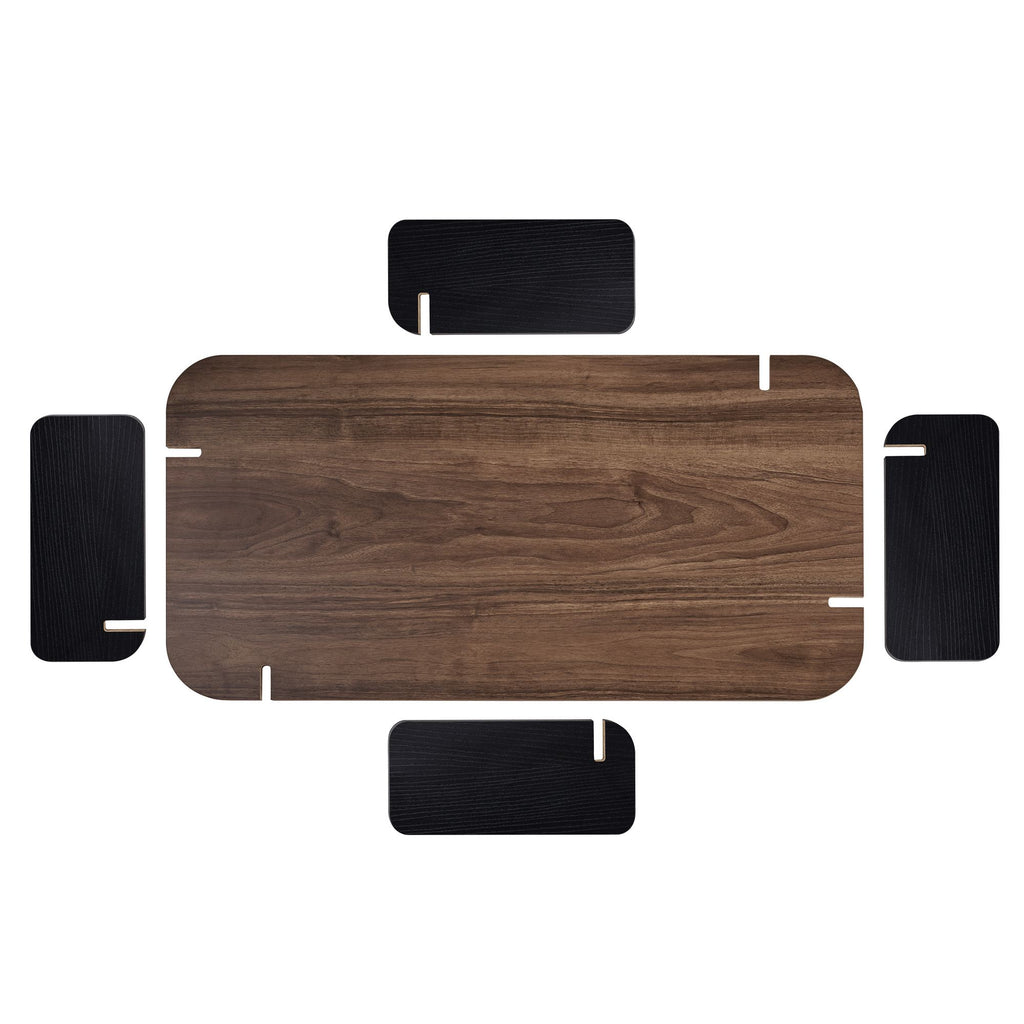 Coffee Tables Renard - Walnut / Black Wood