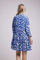 Robe Courte Manches Longues - Bleu