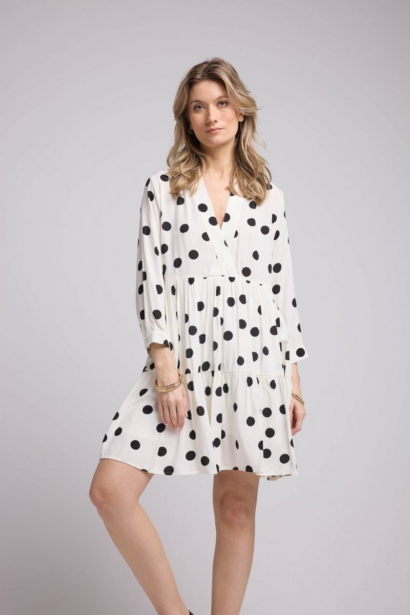 Short Long Sleeve Dress - White
