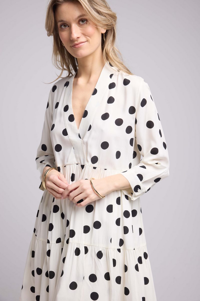 Short Long Sleeve Dress - White