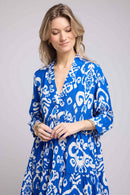 Robe Courte Manches Longues - Inka Bleu