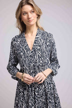 Short Dress Long Sleeves - Black