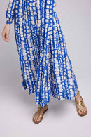 Robe Long Manches Longues - Bleu Blanc