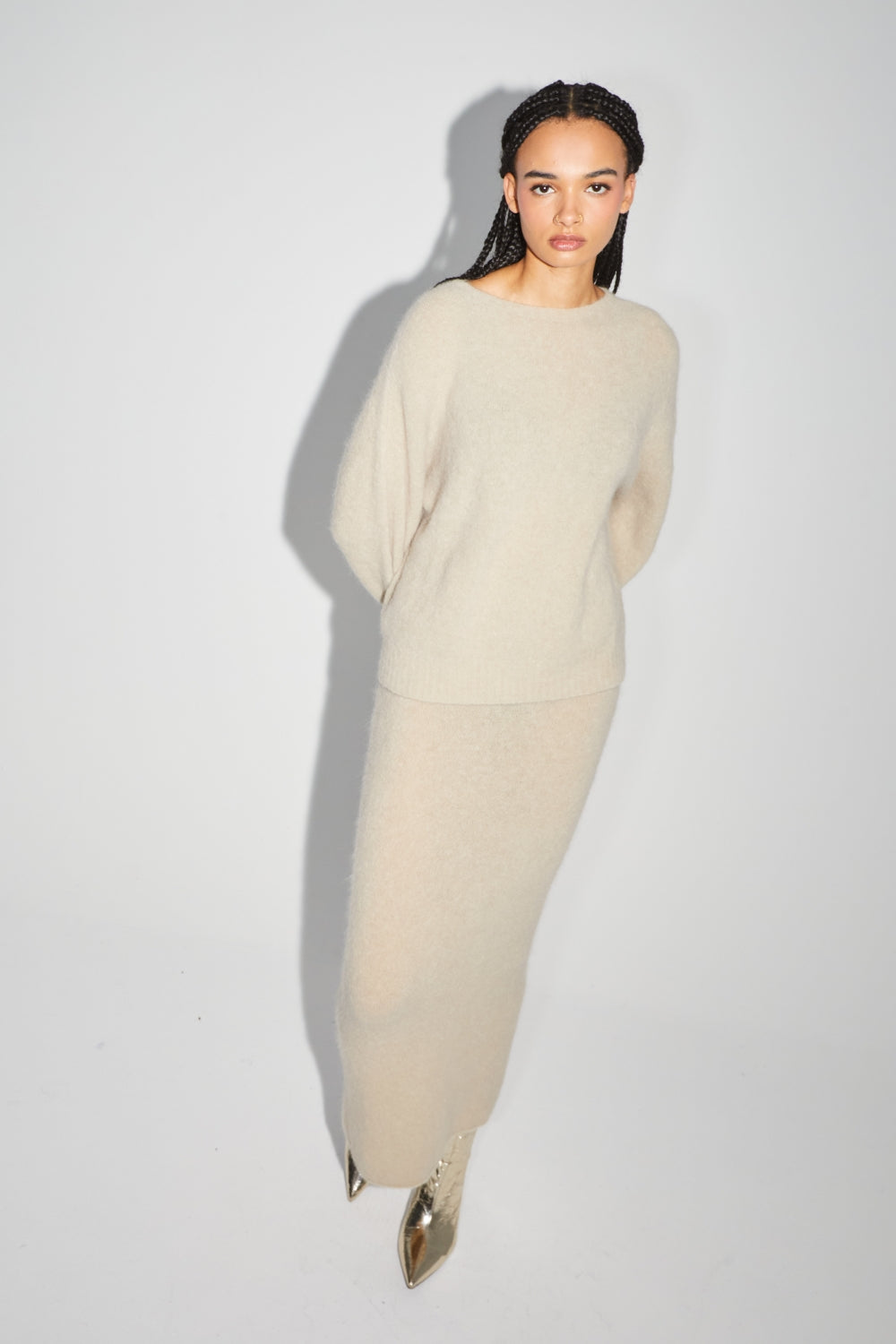 La falda de sirena beige Camille