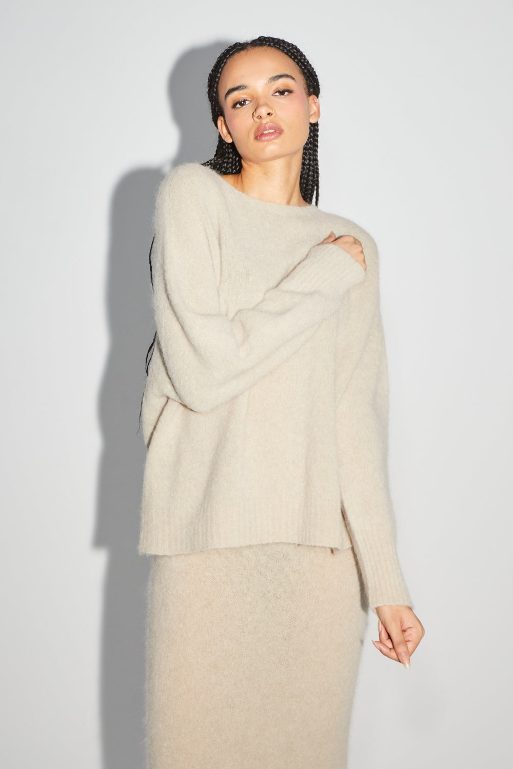 La falda de sirena beige Camille