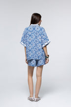 Camisa Zazi - Azulejo Azul