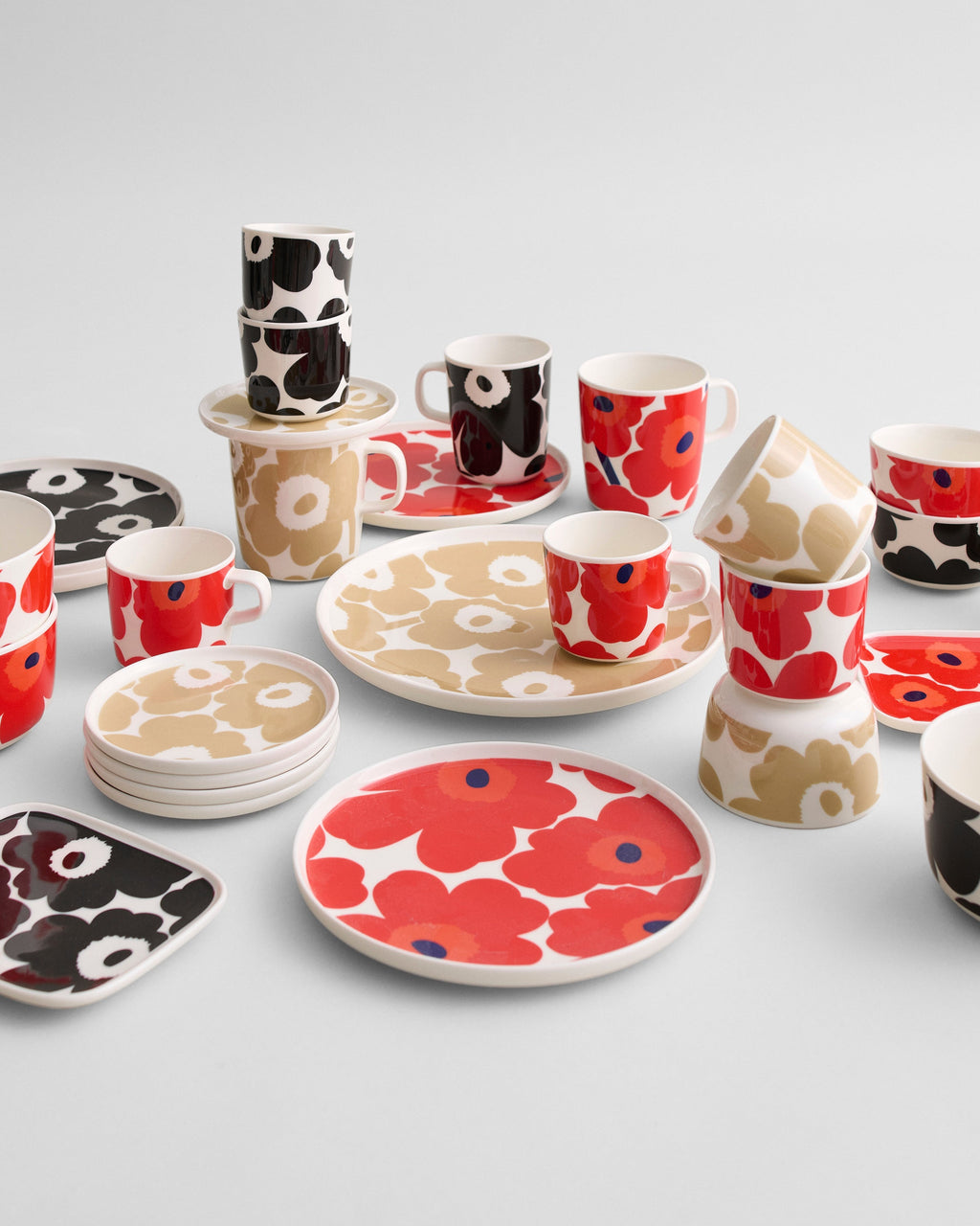 Ensemble De Tasses Oiva / Unikko 2D, Sans Poignée, 2 Pcs