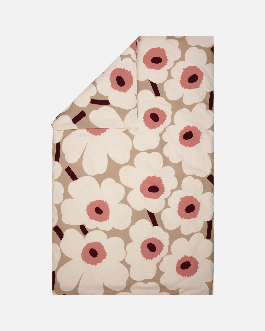 Housse De Couette Unikko - Beige & Rose