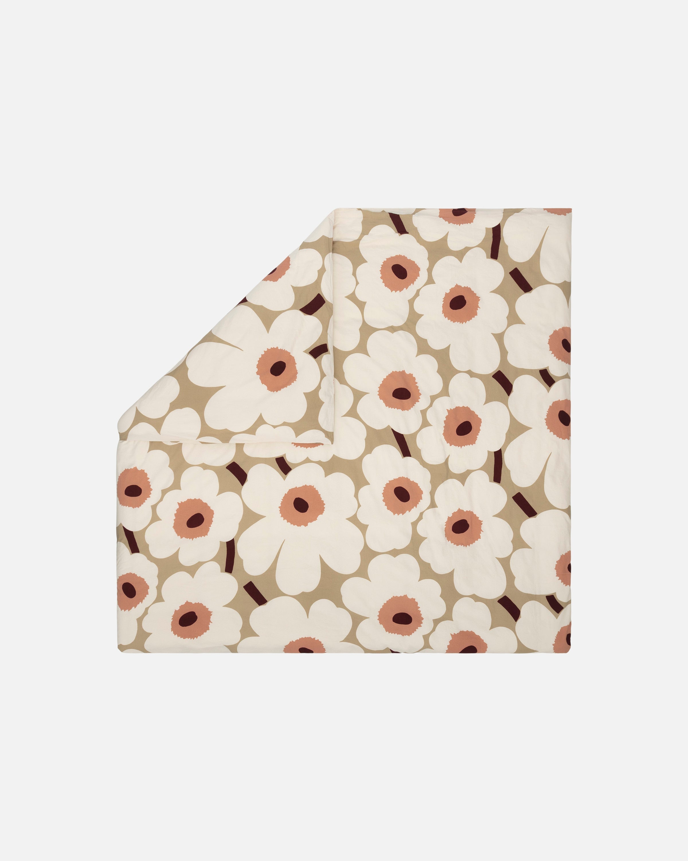 Housse De Couette Unikko - Beige & Rose
