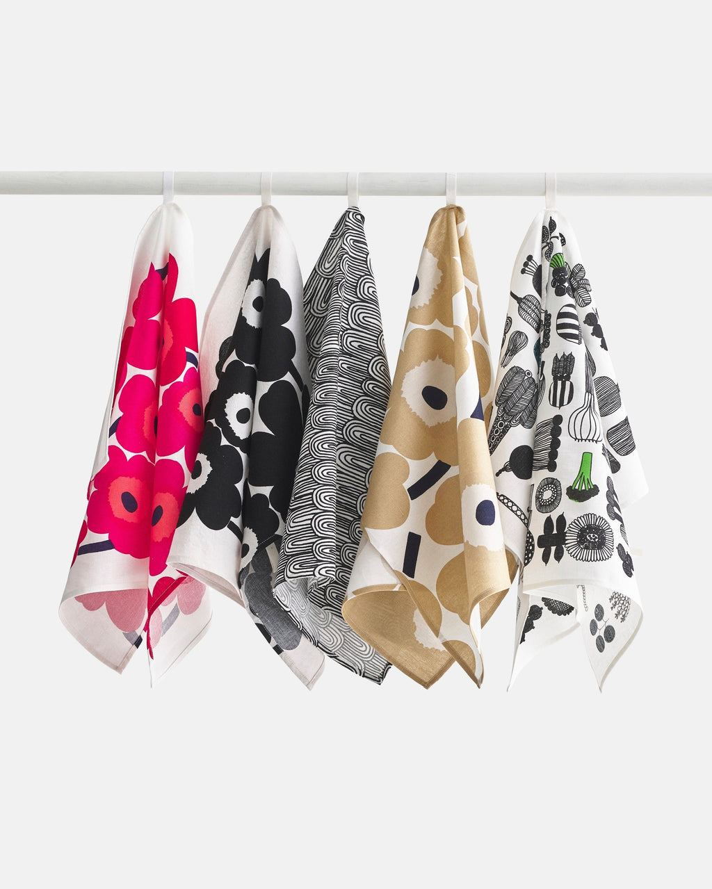 Pieni Unikko Kitchen Tea Towel - 2 Pieces
