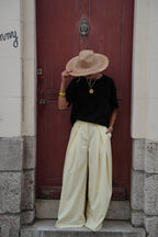 Chelsea Wide Leg Pants - Yellow