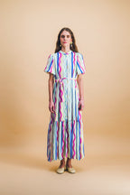 Clemence Rainbow Lines Dress