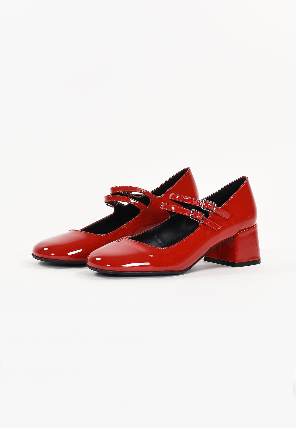 Jasmine Heels - Patent Red