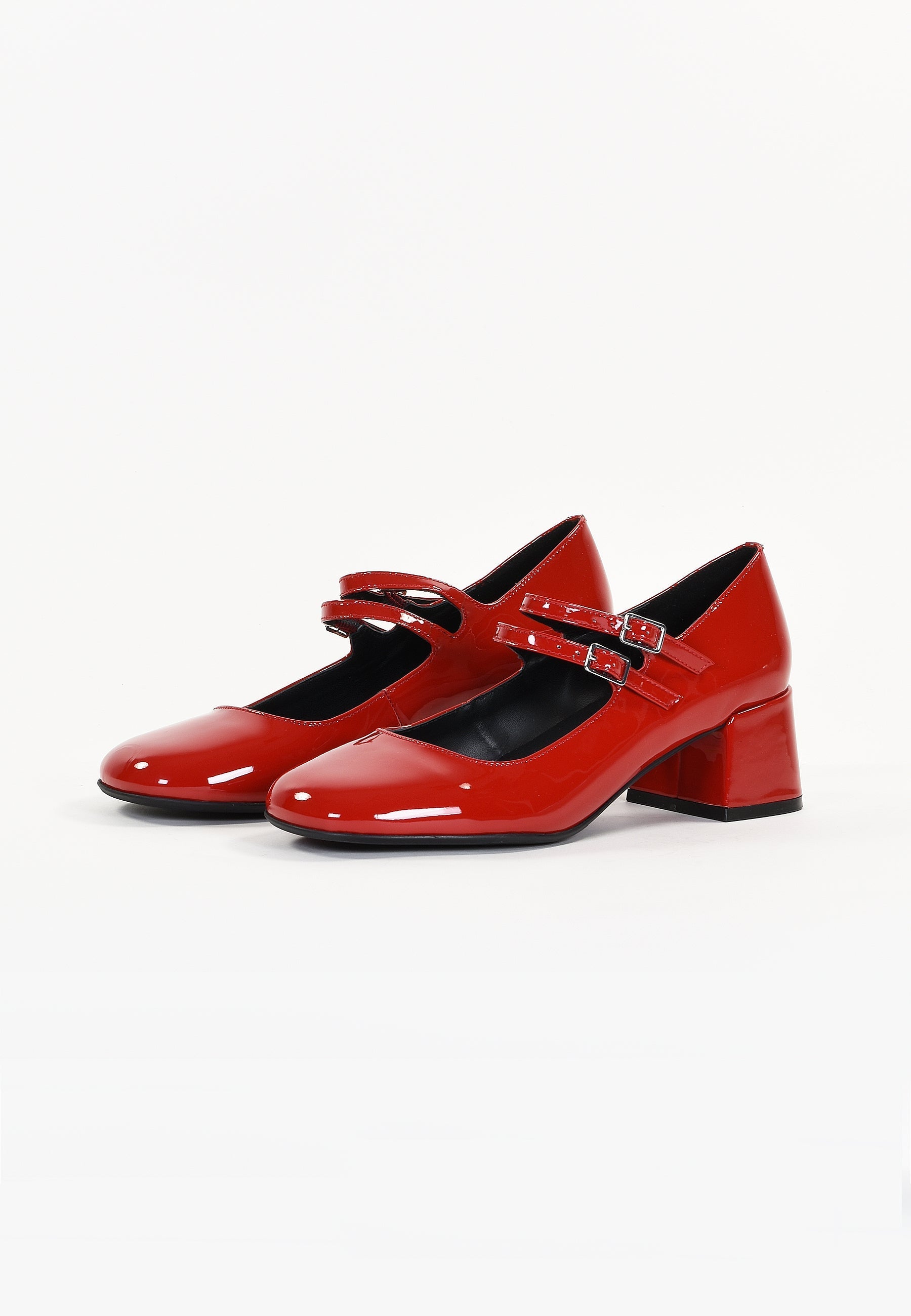 Jasmine Heels - Patent Red