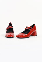 Jasmine Heels - Patent Red