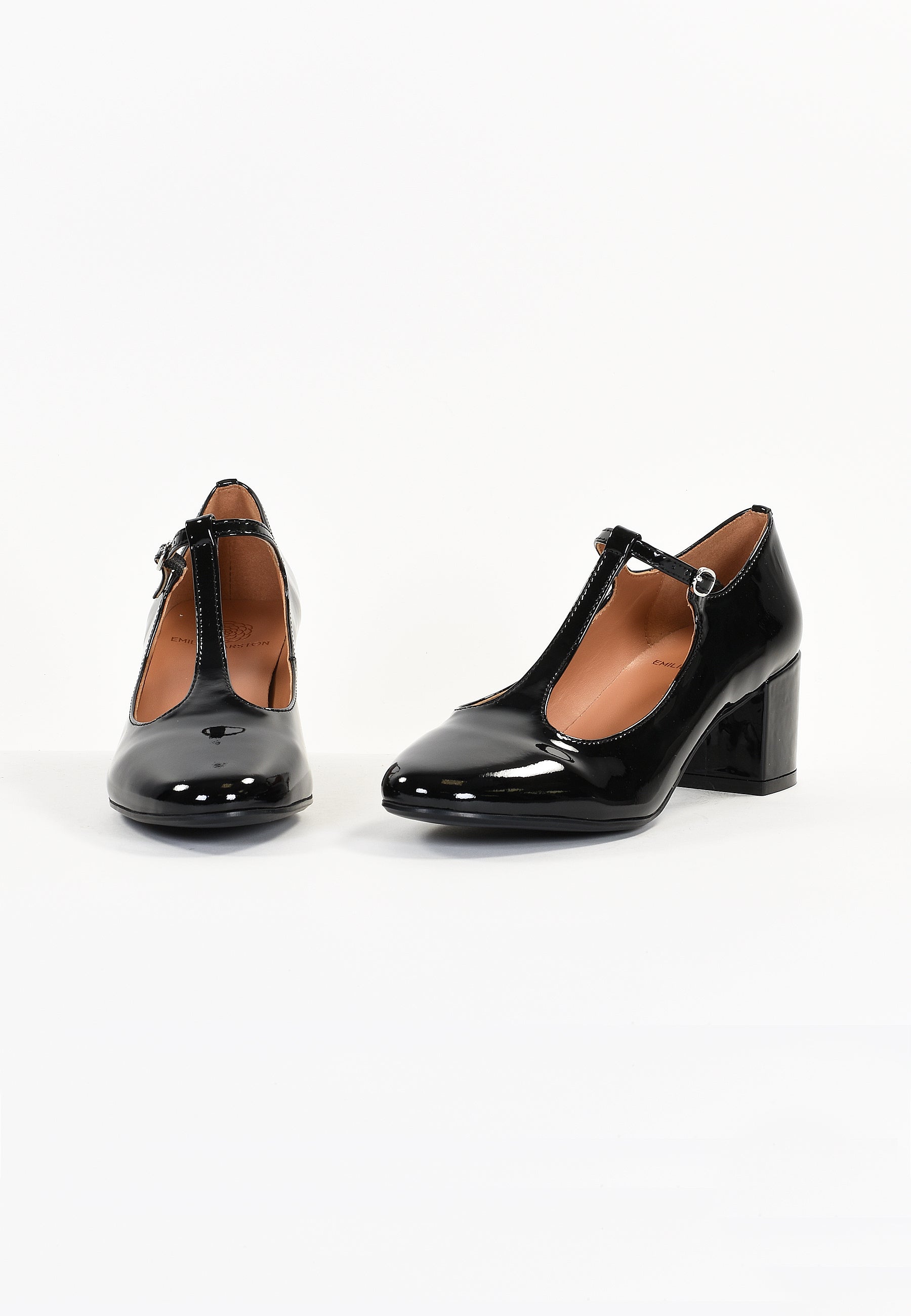Linaria Court Shoes - Black Patent