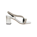 Ronda Silver Asymmetric Sandal