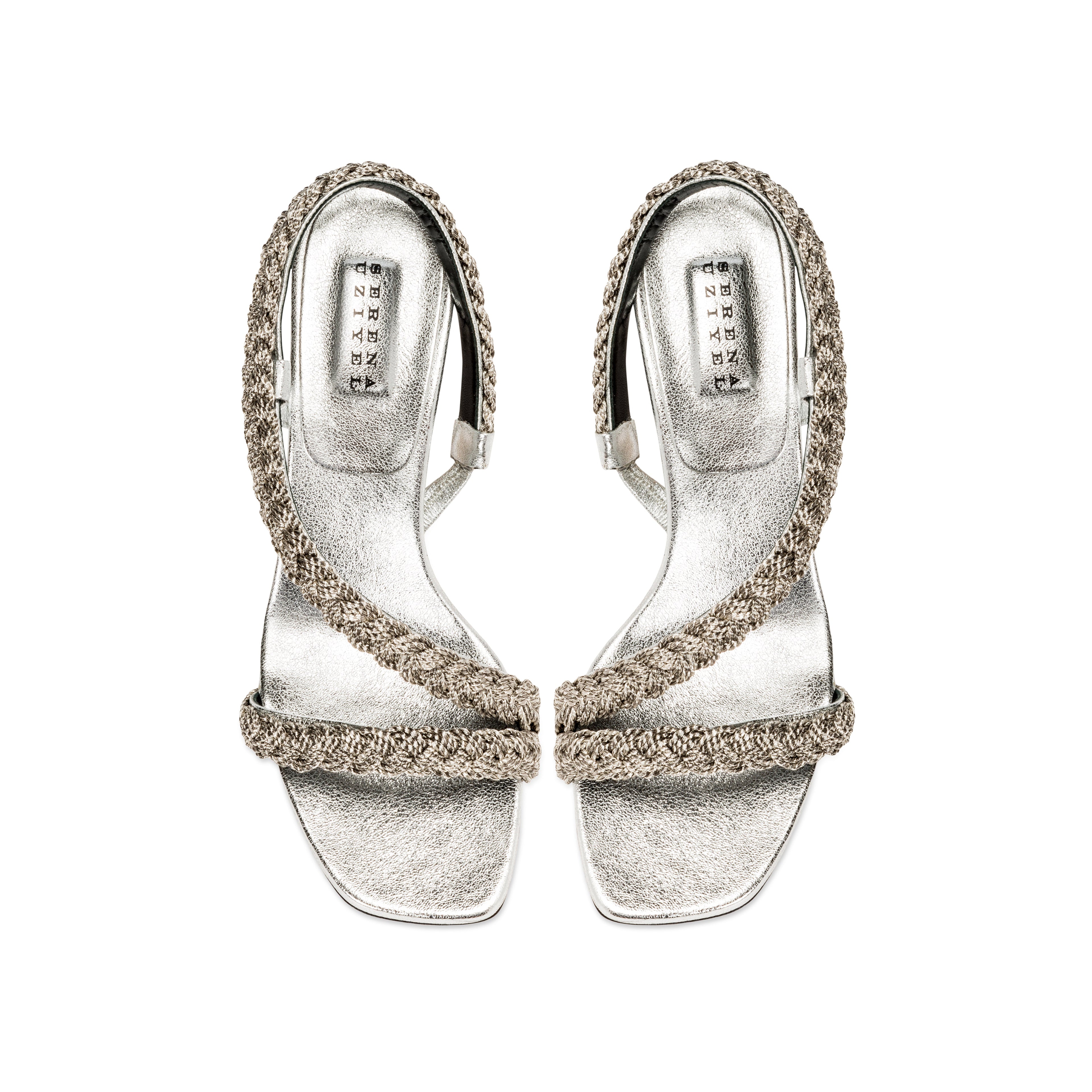 Ronda Silver Asymmetric Sandal