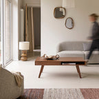Niels - Tavolino Basso - Acacia - Marrone Scuro