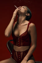 Lencería Palace -Red-Bralette - Red - Mujer