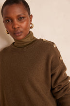 Dzianinowa sukienka Lina – Khaki