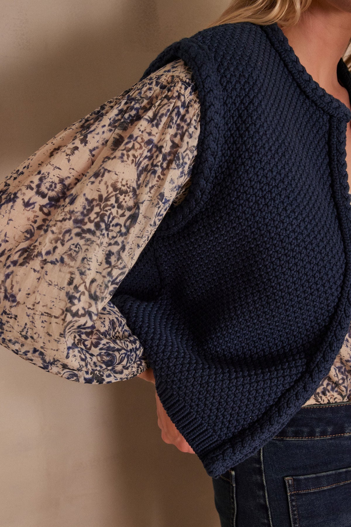 Gilet/Cardigan Betsy - Encre