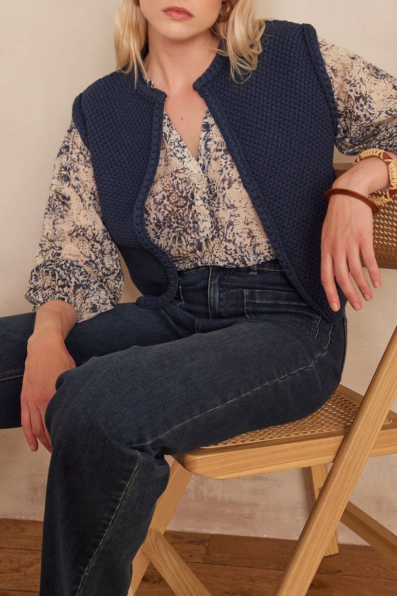 Gilet/Cardigan Betsy - Encre