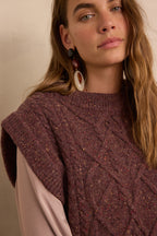 Balkis sweater - Aubergine