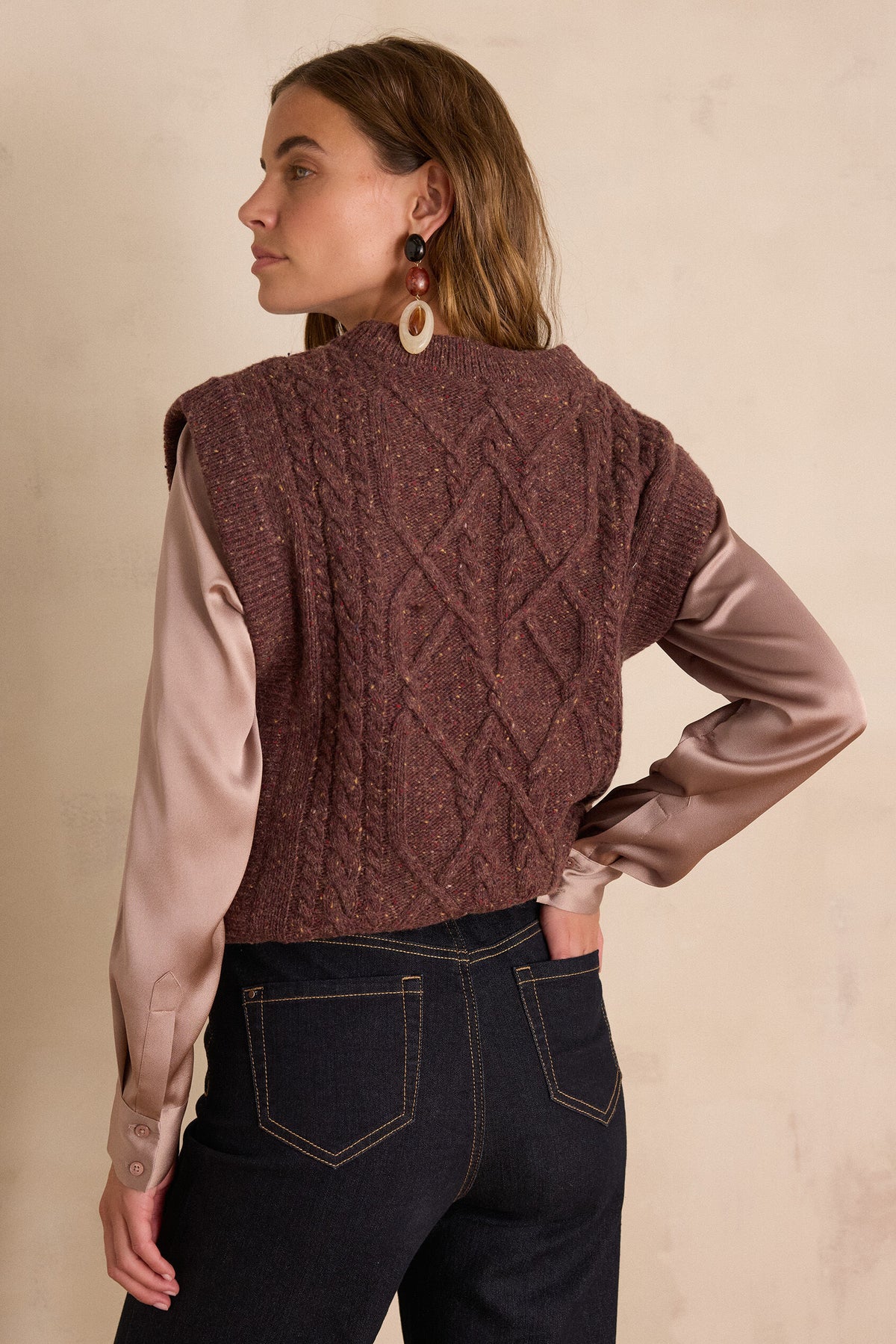 Balkis sweater - Aubergine