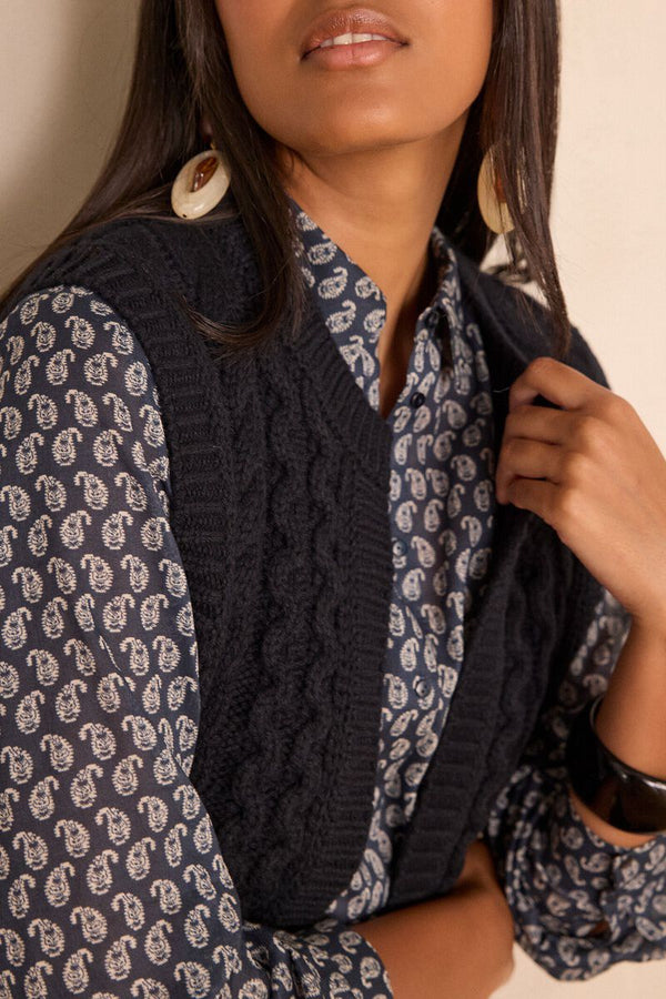 Gilet/Cardigan Bixente - Marine
