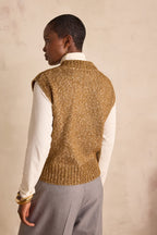 Boston Strikbluse - Camel