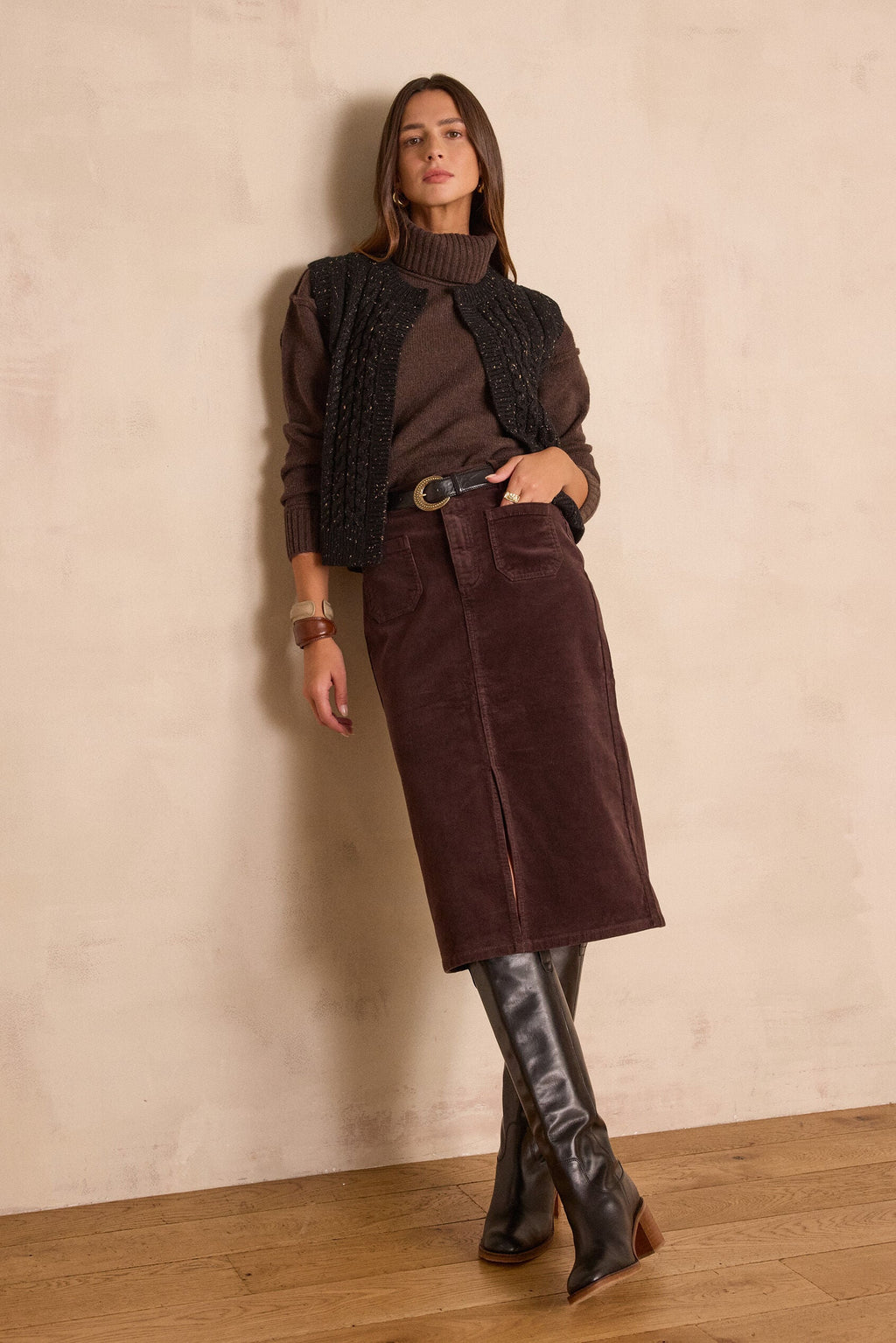 Strickjacke/Cardigan Bixente Bis - Schwarz