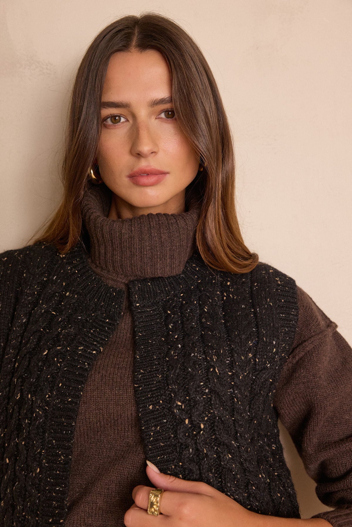 Strickjacke/Cardigan Bixente Bis - Schwarz