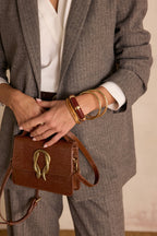 Blazer Nélia Gestreept - Licht Taupe