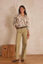 Byxor Lisa Vida Överfärgade - Mandel