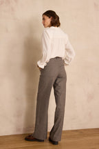 Pantalon Ferguson Rayé - Taupe Clair