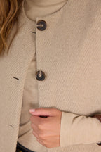 Vest Paige met Franjes - Licht Taupe