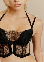 Lingerie Confession -Nero-Balcone - Nero - Donna