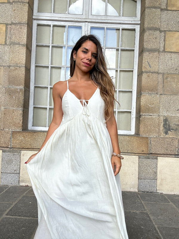 Stella Ecru Long Dress