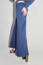 Le Pantalon Neil En Jersey Lurex Bleu