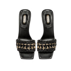 Almeria Black High-Heel Sandal