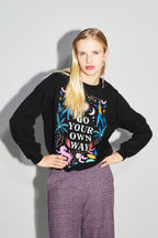 Sweatshirt Eddie Go Your Own Way - Svart