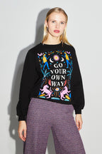 Sweatshirt Eddie Go Your Own Way - Svart