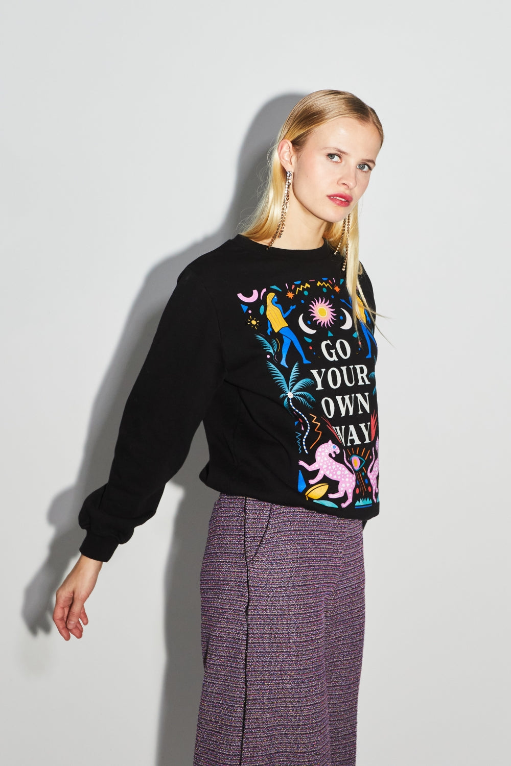 Sweatshirt Eddie Go Your Own Way - Svart