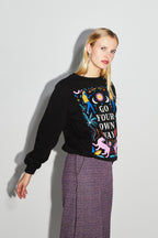 Sweatshirt Eddie Go Your Own Way - Svart