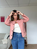 Veste Matelassée Rose