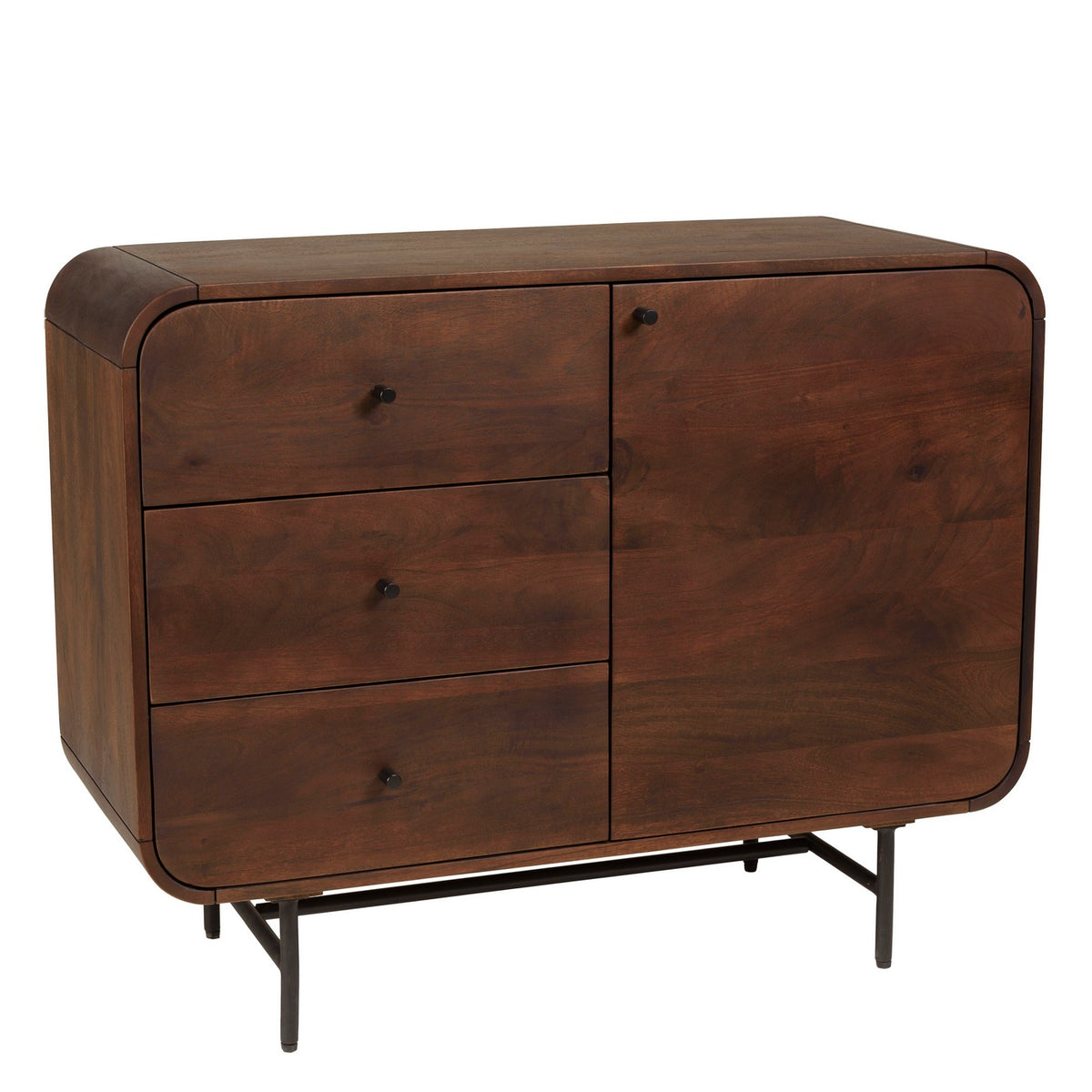 Alix - Sideboard - Dunkelbraun/Schwarz