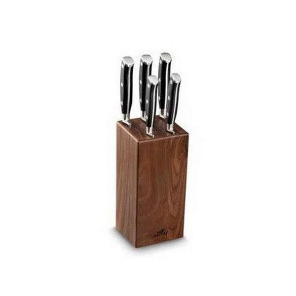 Tolede Walnut Block + 5 Ysis Knives