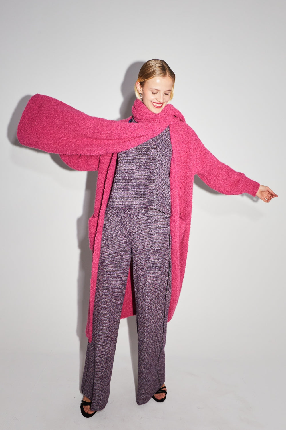 Cardigan Esme Bouclettes - Lyserød