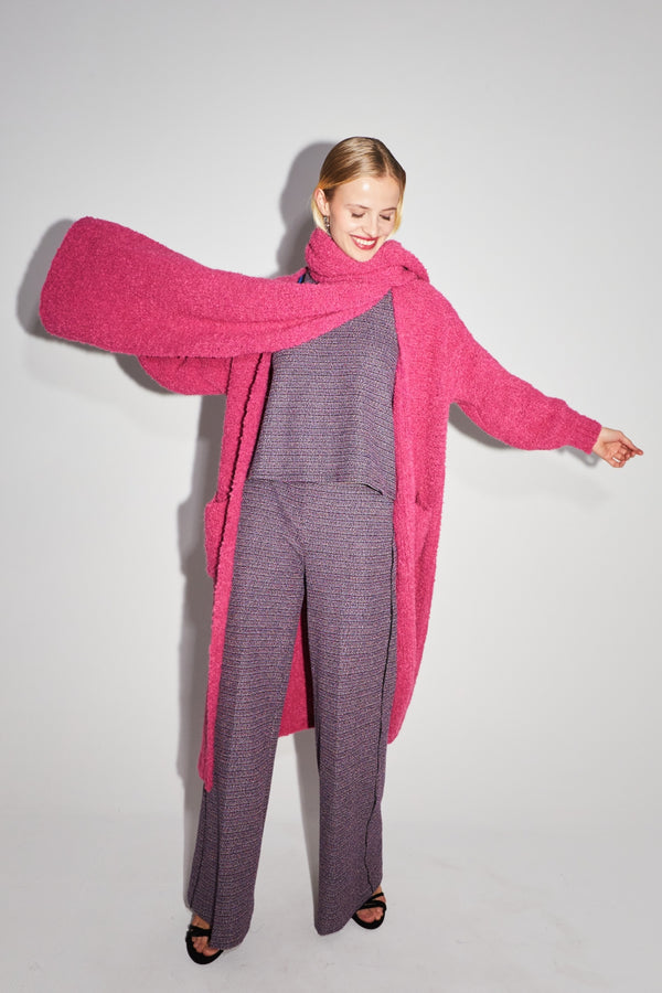 Cardigan Esme Bouclettes - Lyserød